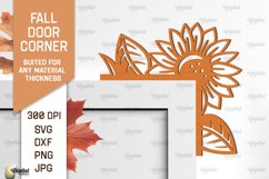 Fall Door Corners LaserCut Bundle. Fall Door Trims SVG Product Image 9