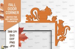 Fall Door Corners LaserCut Bundle. Fall Door Trims SVG Product Image 3