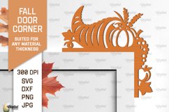 Fall Door Corners LaserCut Bundle. Fall Door Trims SVG Product Image 4