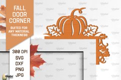 Fall Door Corners LaserCut Bundle. Fall Door Trims SVG Product Image 5