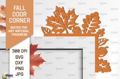 Fall Door Corners LaserCut Bundle. Fall Door Trims SVG Product Image 6