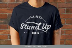 Fall Down Stand Up Again SVG Product Image 1