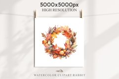 Fall Dried Flowers Wreath Clipart Thanksgiving Autumn PNG Scrapbooking october september halloween cute decor autumn cottage core graphics digital orange watercolor Fall Dried Flowers Wreath clipart, autumn png, house decor, cottage core, junk journaling