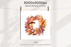 Fall Dried Flowers Wreath Clipart Thanksgiving Autumn PNG Scrapbooking october september halloween cute decor autumn cottage core graphics digital orange watercolor Fall Dried Flowers Wreath clipart, autumn png, house decor, cottage core, junk journaling