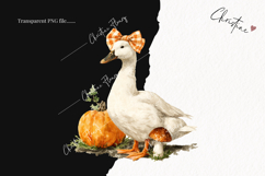 Fall Duck Clipart | Fall PNG Product Image 2
