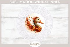 Fall Duck Animal v2 Wind Spinner Sublimation Product Image 1