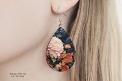 Fall Earrings Png  Fall Flower Teardrop Earring Autumn 