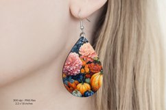 Fall Earrings Png  Fall Flower Teardrop Earring Autumn 