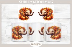 Fall Elephant Animal v3 Mug Wrap Sublimation Product Image 1