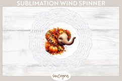 Fall Elephant Animal v3 Wind Spinner Sublimation Product Image 1