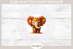 Fall Elephant Animal v4 Wind Spinner Sublimation Product Image 1