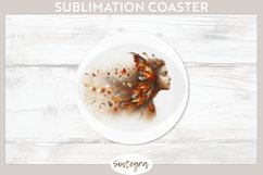Fall Fairy Pixy v1 Round Coaster Sublimation Product Image 1