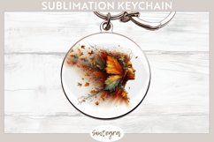 Fall Fairy Pixy v2 Round Keychain Sublimation Product Image 1