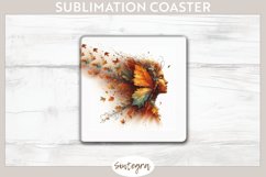 Fall Fairy Pixy v2 Square Coaster Sublimation Product Image 1