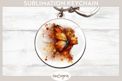 Fall Fairy Pixy v3 Round Keychain Sublimation Product Image 1