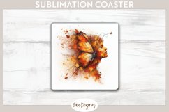 Fall Fairy Pixy v3 Square Coaster Sublimation Product Image 1
