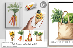 Digital Paper Cozy Fall Farmers Market Product Image 1