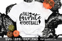 Fall favorite Football SVG - Fall Quotes Design Product Image 1
