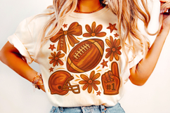 Football PNG, Football Fall Autumn PNG, Football Mom PNG Product Image 2