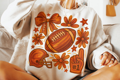 Football PNG, Football Fall Autumn PNG, Football Mom PNG Product Image 3