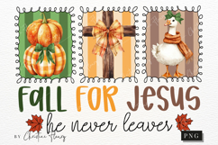 Fall For Jesus PNG, Christian PNG Product Image 4
