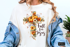Floral Cross Fall For Jesus PNG Product Image 5
