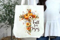 Floral Cross Fall For Jesus PNG Product Image 6
