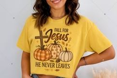 Fall For Jesus PNG, Jesus PNG, Autumn PNG, Thanksgiving Product Image 3
