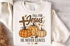 Fall For Jesus PNG, Jesus PNG, Autumn PNG, Thanksgiving Product Image 4