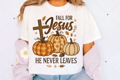 Fall For Jesus PNG, Jesus PNG, Autumn PNG, Thanksgiving Product Image 1