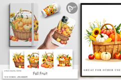 Digital Paper Fall Fruit Product Image 1