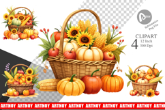 Fall Fruit Clipart Product Image 1