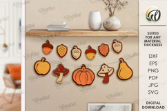Fall garland Bundle Laser Cut. Fall Decor SVG Product Image 12