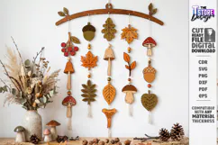 Fall Garland Laser Cut | Autumn Garland | Thanksgiving Day Product Image 1
