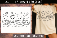 Cute Fall Ghosts Halloween SVG design Product Image 2
