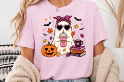 Fall Ghost PNG, Girly Halloween Sublimation Product Image 4
