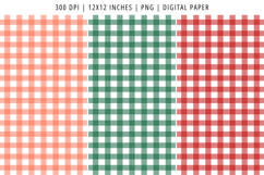 Gingham Fall Seamless Digital Paper Pack Product Image 2