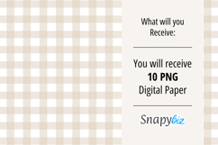 Gingham Fall Seamless Digital Paper Pack Product Image 3