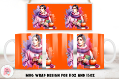 Fall Mug Wrap Sublimation Designs, 3d Mug, Fall Png