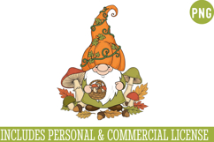 Fall Gnome Clipart PNG,Autumn Gnome vector ,Fall Gnome PNG