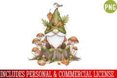 Fall Gnome Clipart PNG,Autumn Gnome vector ,Fall Gnome PNG 