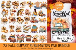 Fall Sublimation Design Bundle - Fall Clipart Sublimation Product Image 1