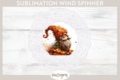 Fall Gnome Elf v2 Wind Spinner Sublimation Product Image 1