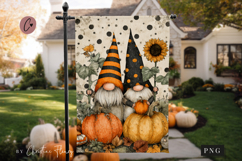 Fall Gnomes Garden Flag Sublimation Design Product Image 4