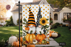 Fall Gnomes Garden Flag Sublimation Design Product Image 5