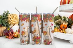 Autumn Gnomes Tumbler PNG Digital Sublimation Design Product Image 2