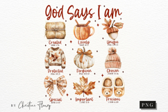 Cozy Fall God Says I Am PNG Product Image 4