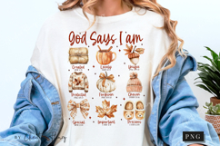 Cozy Fall God Says I Am PNG Product Image 5