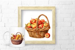 Fall Harvest Clipart Bundle Watercolor Autumn Clipart PNG