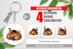 Fall Harvest Keychain Product Image 1